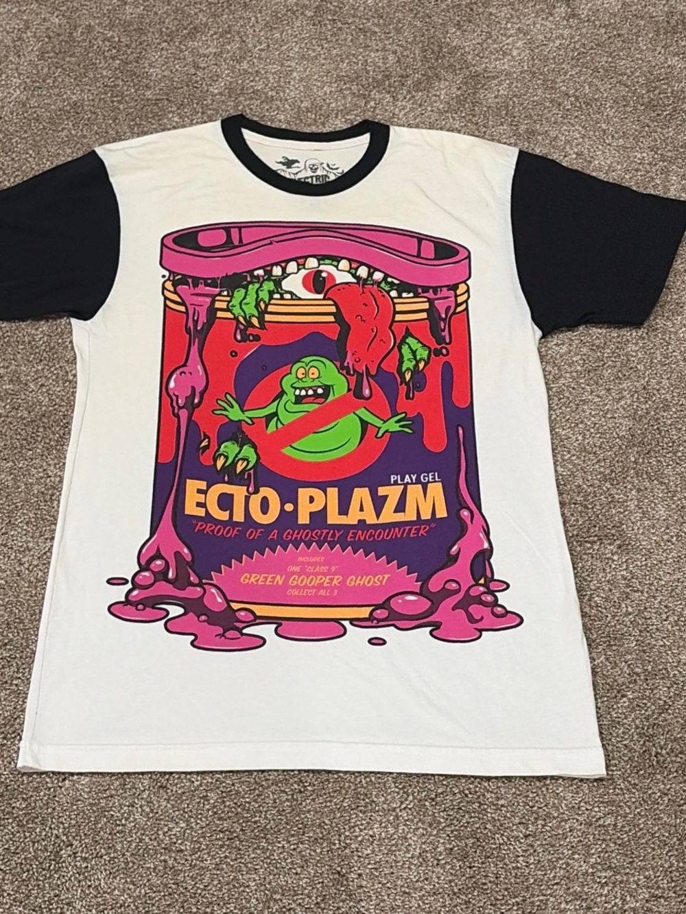Electric Zombie Ghostbusters bootleg Plasm Small T-shirt never worn